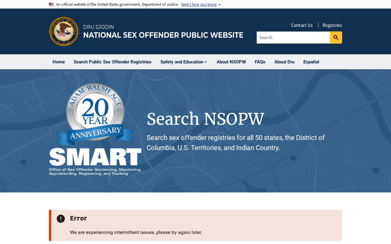 National registry supplement for a Breckinridge County sex offender check