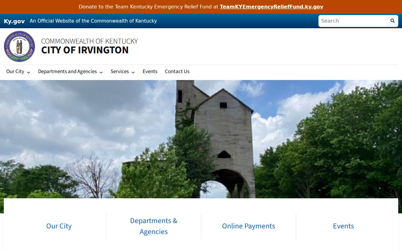 Irvington criminal records city government and City Hall