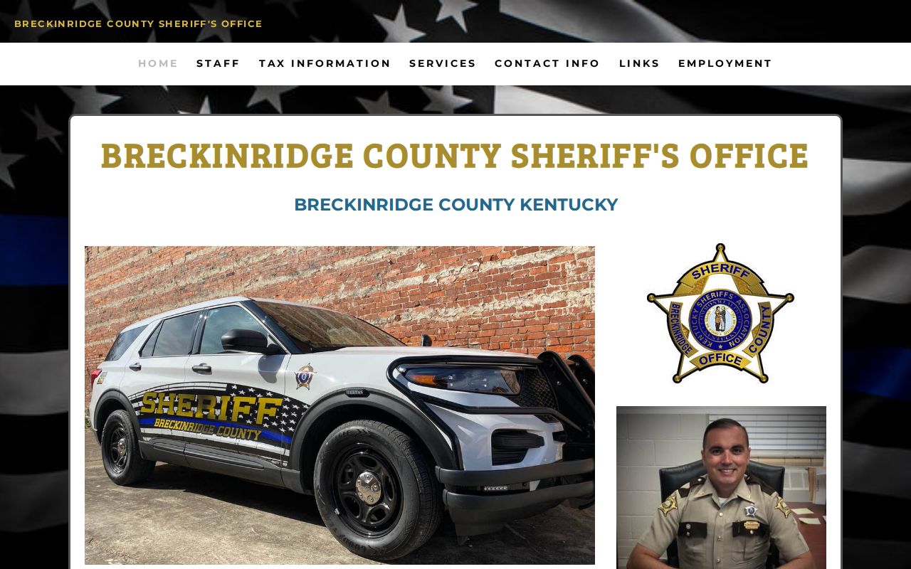 Breckinridge County sheriff criminal-record access page